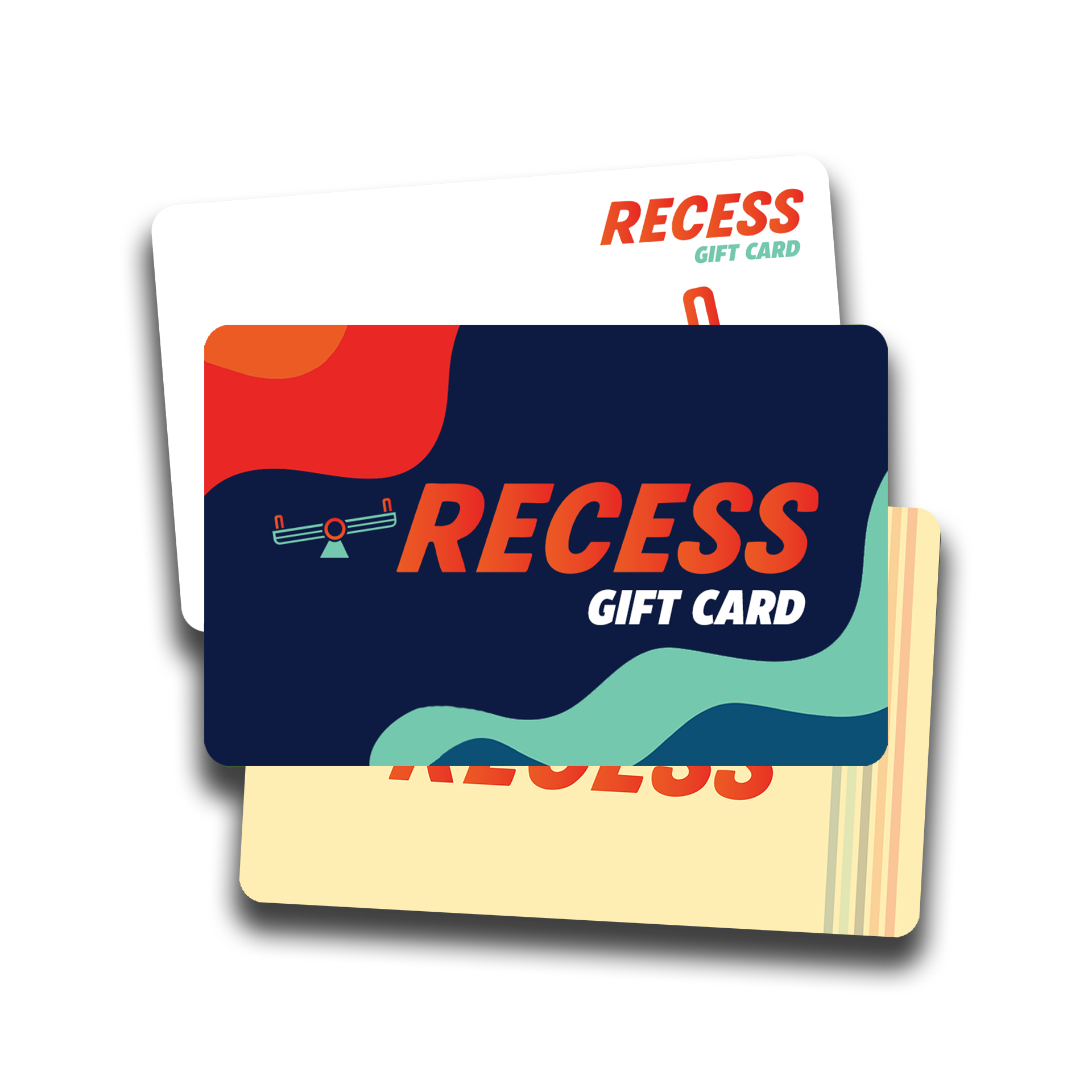 Recess gift card