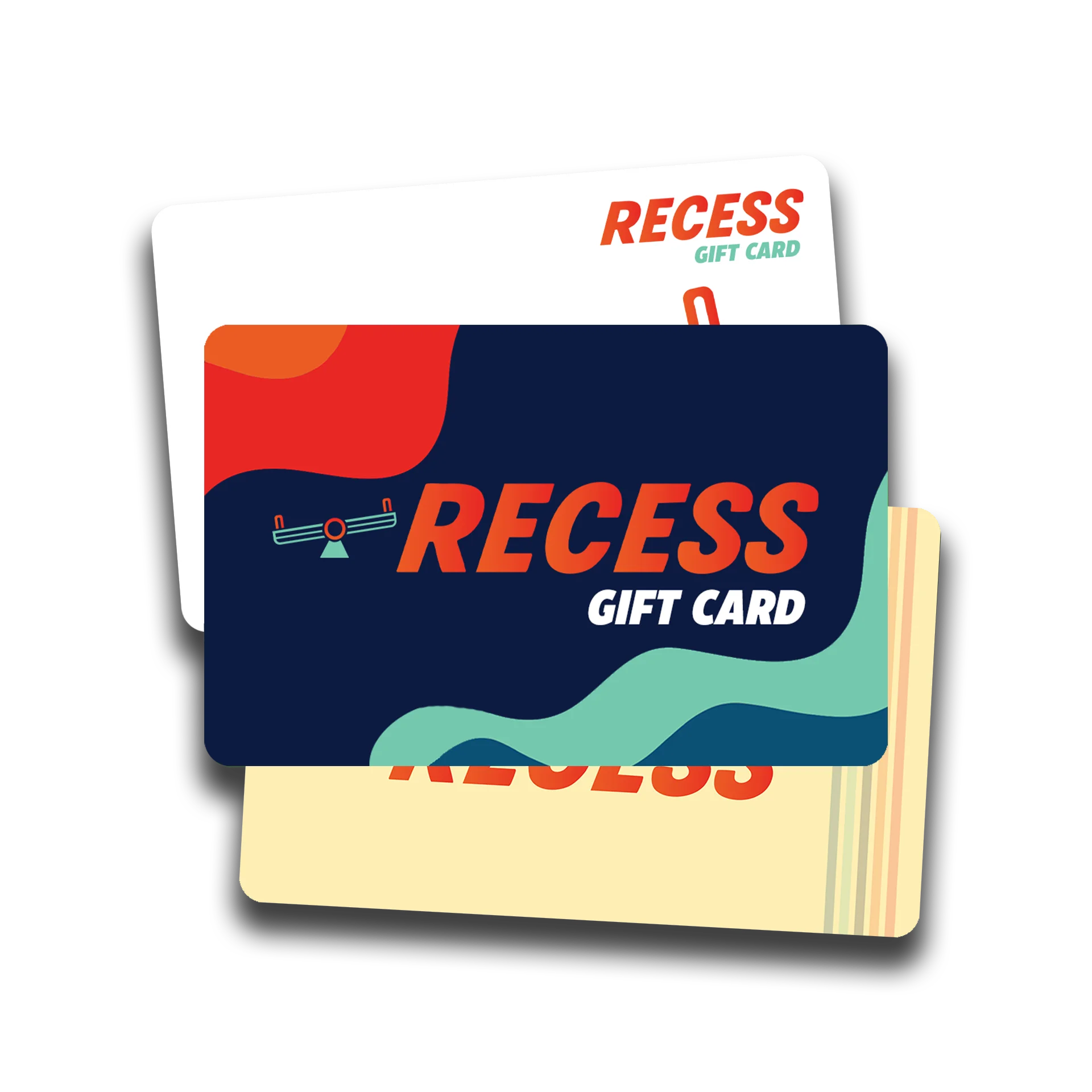 Recess gift card